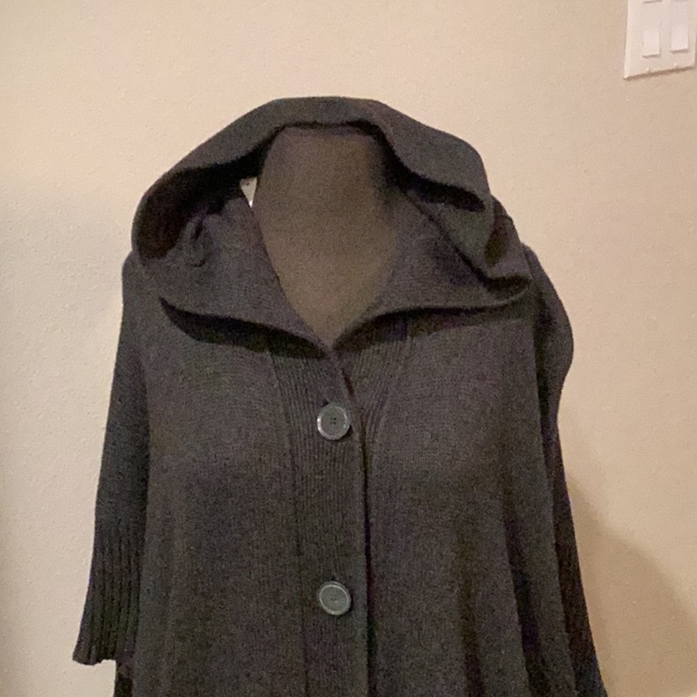 Caslon charcoal oversized hooded sweater. Size s/m.